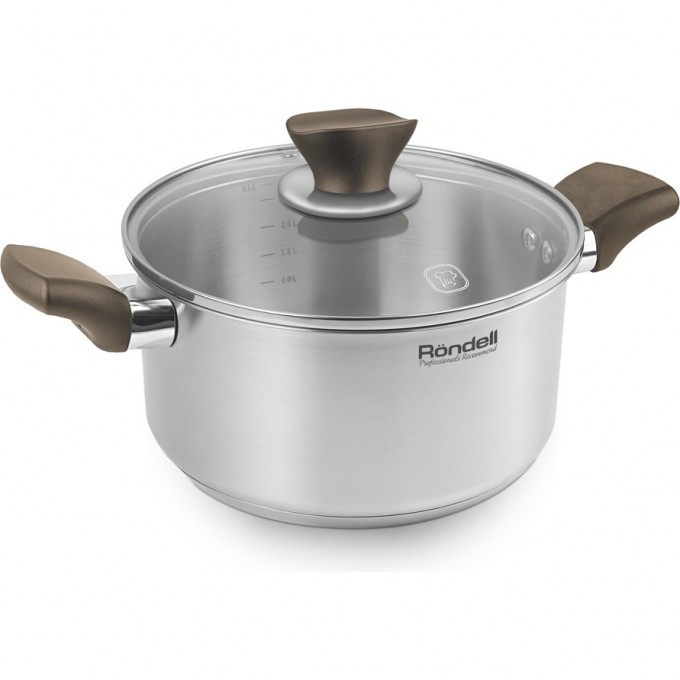 Кастрюля с крышкой RONDELL ABSOLUTE 24 см, 4,8 л RDS-1167