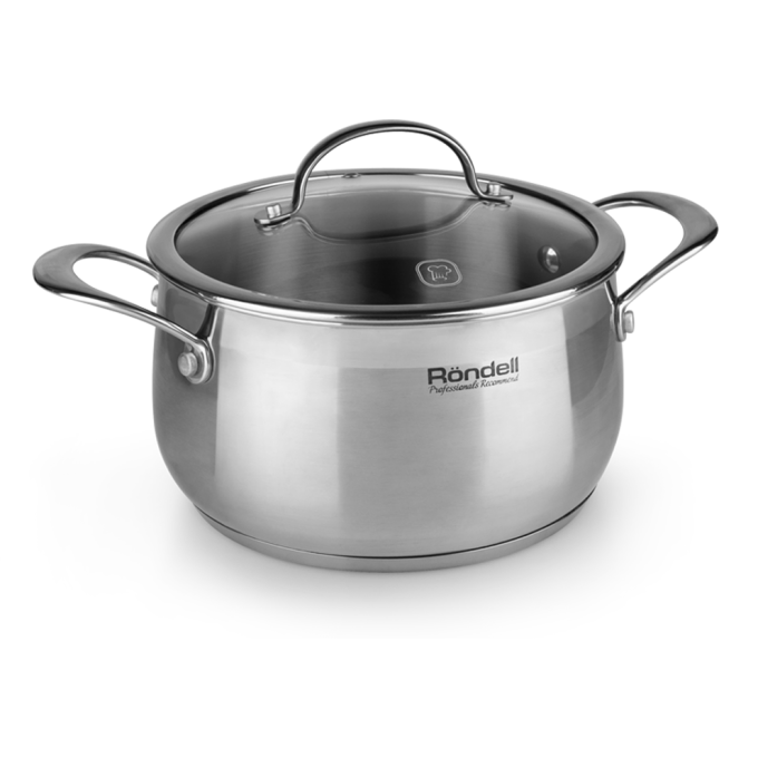 Кастрюля с крышкой RONDELL ADMIRING 18 см, 2,5 л RDS-746