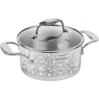 Кастрюля с крышкой RONDELL AJOUR 24 см, 5 л Кастрюля с крышкой RONDELL AJOUR 24 см, 5 л