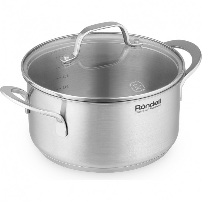 Кастрюля с крышкой RONDELL ASSET 20 см 2,8 л RDS-1706
