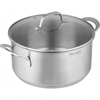 Кастрюля с крышкой RONDELL ASSET 24 см 4,8 л Кастрюля с крышкой RONDELL ASSET 24 см 4,8 л