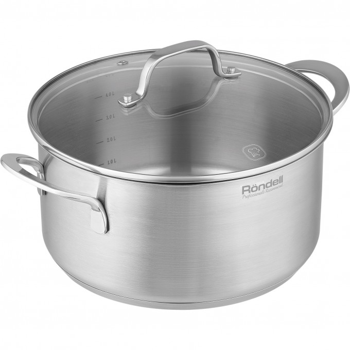 Кастрюля с крышкой RONDELL ASSET 24 см 4,8 л RDS-1707