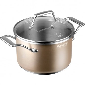 Кастрюля с крышкой RONDELL CHAMPAGNE 24 см 4,7 л RDS-084 Кастрюля с крышкой RONDELL CHAMPAGNE 24 см 4,7 л RDS-084