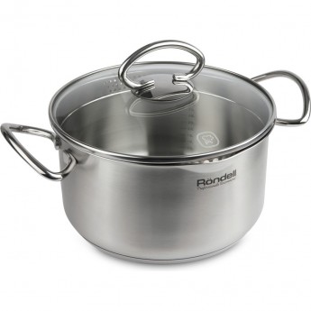 Кастрюля с крышкой RONDELL EDEL 20 см, 3,1 л Кастрюля с крышкой RONDELL EDEL 20 см, 3,1 л