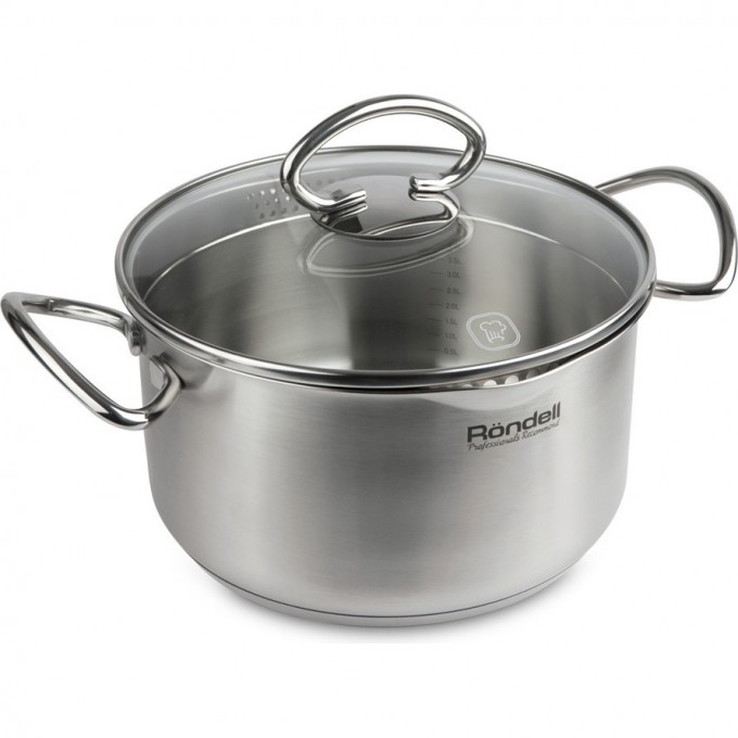 Кастрюля с крышкой RONDELL EDEL 24 см, 5,1 л RDS-992