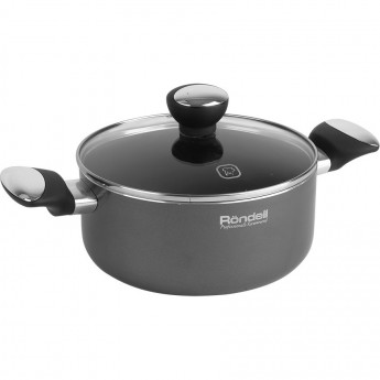 Кастрюля с крышкой RONDELL ESTHETE 20 см, 2,35 л Кастрюля с крышкой RONDELL ESTHETE 20 см, 2,35 л