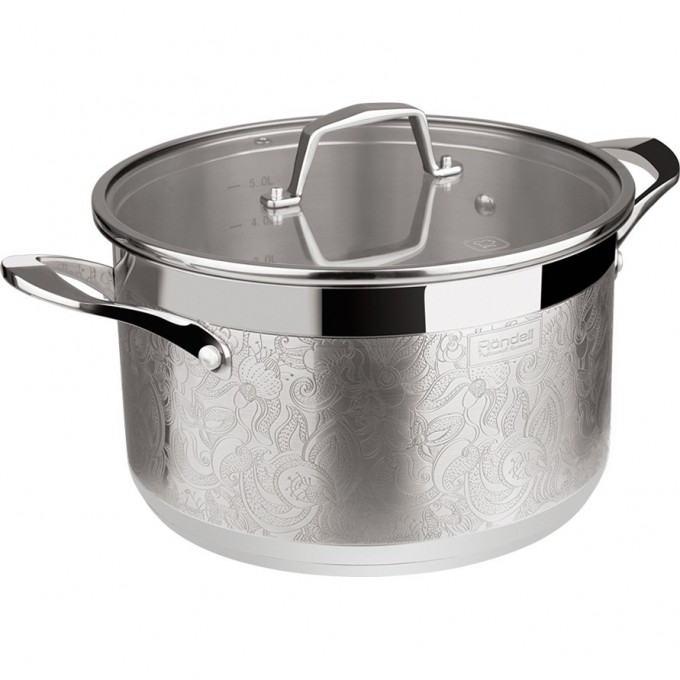 Кастрюля с крышкой RONDELL FANCY 24 см, 5,5 л RDS-398