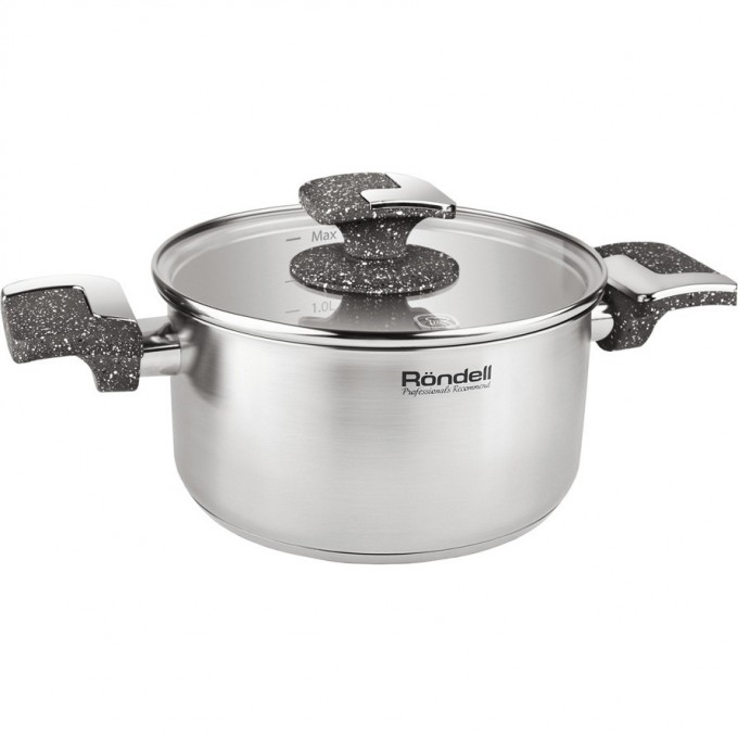 Кастрюля с крышкой RONDELL MARMARA 18 см, 2,1 л RDS-997