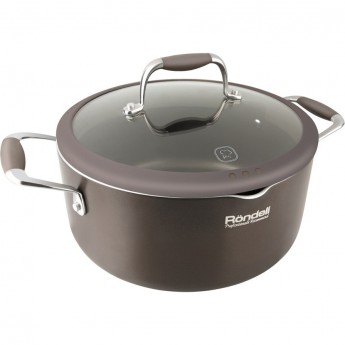 Кастрюля с крышкой RONDELL MOCCO 20 см, 2 л Кастрюля с крышкой RONDELL MOCCO 20 см, 2 л