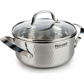 Кастрюля с крышкой RONDELL RAINDROPS 18 см, 1,9 л Кастрюля с крышкой RONDELL RAINDROPS 18 см, 1,9 л