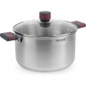 Кастрюля с крышкой RONDELL STRIPES 24 см 5,8 л RDS-1281