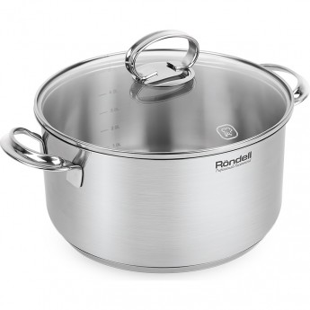 Кастрюля с крышкой RONDELL ZART 24 см, 5,1 л Кастрюля с крышкой RONDELL ZART 24 см, 5,1 л