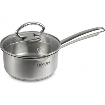 Ковш с крышкой RONDELL EDEL 16 см, 1,3 л Ковш с крышкой RONDELL EDEL 16 см, 1,3 л