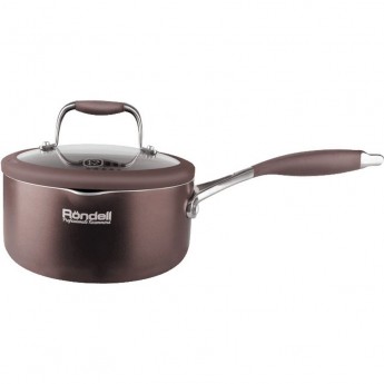 Ковш с крышкой RONDELL MOCACCINO PROFESSIONAL 16 см, 1,1 л Ковш с крышкой RONDELL MOCACCINO PROFESSIONAL 16 см, 1,1 л