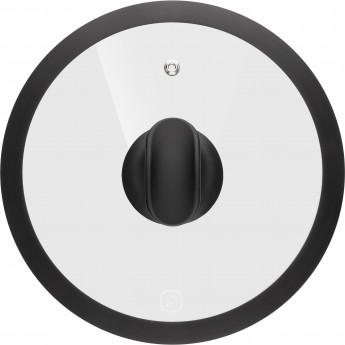 Крышка стеклянная RONDELL WELLER с силиконовым ободом 26 см RDA-1498 Крышка стеклянная RONDELL WELLER с силиконовым ободом 26 см RDA-1498