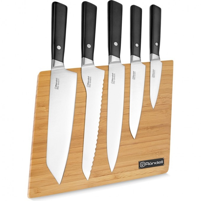 Набор из 5 ножей на подставке RONDELL SPATA RD-1132