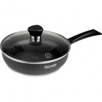 Сковорода с крышкой RONDELL ARABESCO 28x6,5 см с индукционным дном Сковорода с крышкой RONDELL ARABESCO 28x6,5 см с индукционным дном