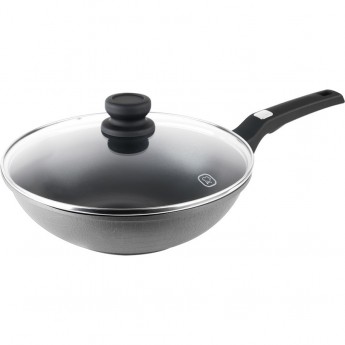 Вок с крышкой RONDELL ESCURION GREY 28 см, 3,8 л